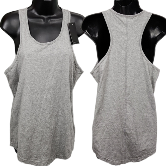 Tezo Racerback Gray Tank - Picture 3 of 10